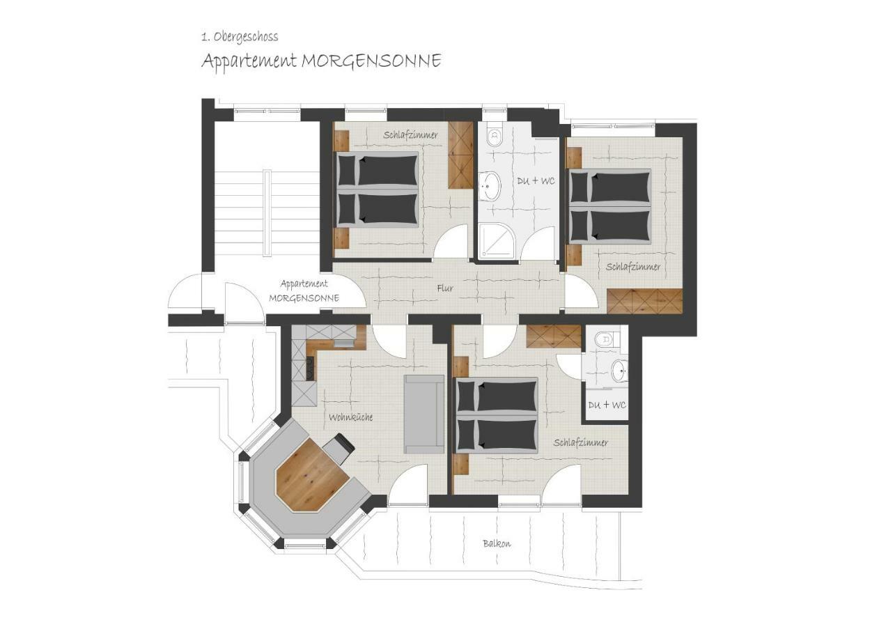 Appartement Ahornblick ชเวนเดา ภายนอก รูปภาพ